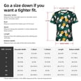 thumbnail image 2 of Yiaed Tropical Fruit Print Mens Short Sleeve Tight Fit T-Shirt, Crewneck Casual Tee-XX-Large, 2 of 5