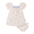 thumbnail image 2 of Modern Moments by Gerber Baby Girl Puff Sleeve Dress and Diaper Cover, 2-Piece, Sizes 0/3 Months - 24 Months, 2 of 12