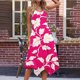 thumbnail image 2 of Una Línea de Vestidos de Verano para las Mujeres 2025 Impresión de la Playa Bolsillos Camiseta de Cuello Redondo, Vestido Casual sin Mangas para Diario, 2 of 9