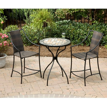 Home Styles Marble High Top Laguna Patio Bistro Set