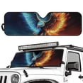 thumbnail image 2 of Yuyamidu Fire Eagle Windshield Sunshade Heat Shield Car Sun Visor for Jeep Wrangler Rubicon Sahara TJ JK JKU 2/4 Doors, 2 of 7