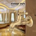 thumbnail image 5 of Washing Machine Faucet Outdoor Faucet Garden Faucet Washing Machine Faucet Vintage Solid Brass Water Faucet Wall-mounted Mixer Tap G1/2 Inlet Thread (, 5 of 5