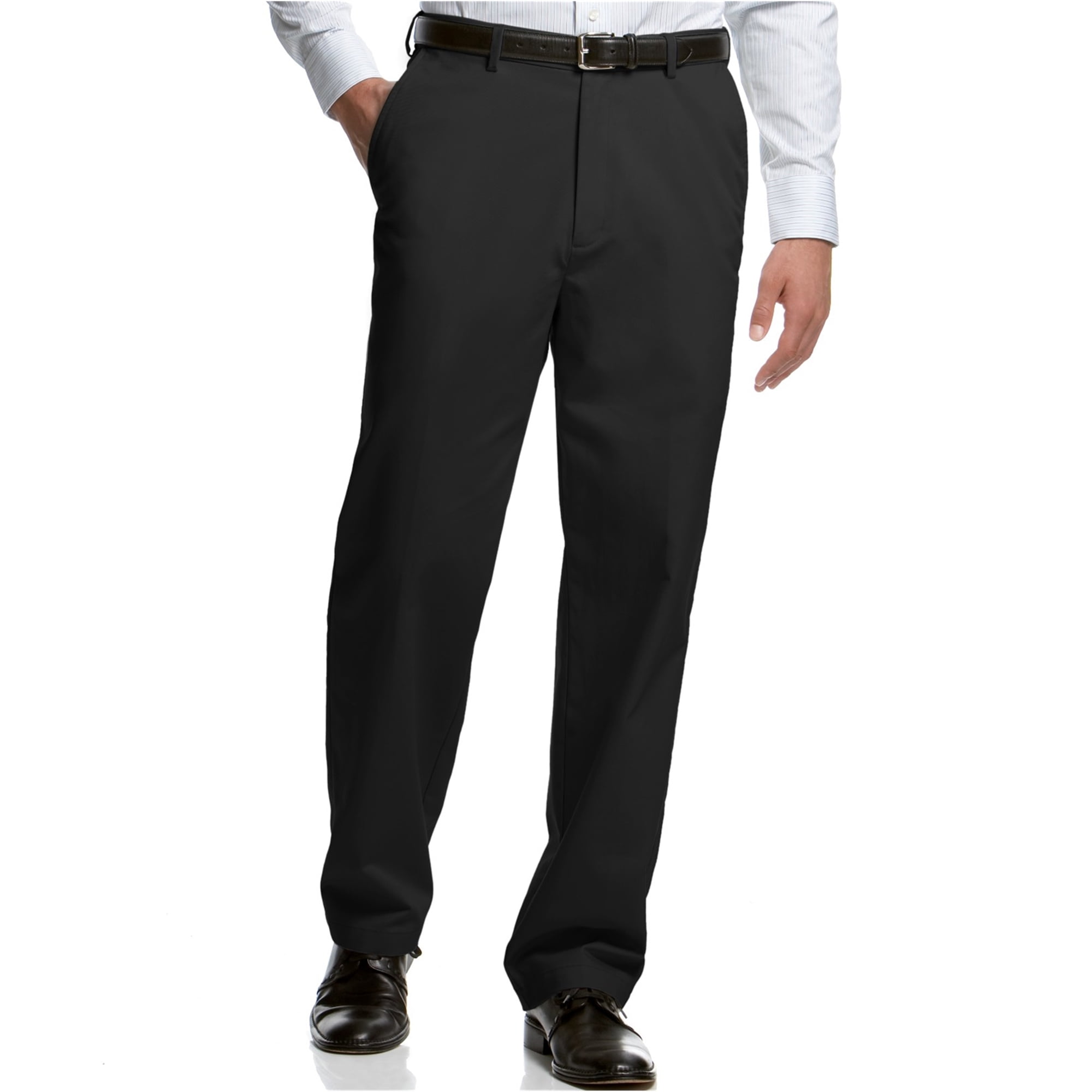 haggar stretch denim trousers