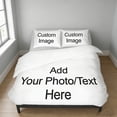 thumbnail image 4 of Peach Bedding Four Piece Set Polyester Microfiber Comforter Cover Sheet Pillowcases for Cozy Bedroom Dorm, 4 of 6