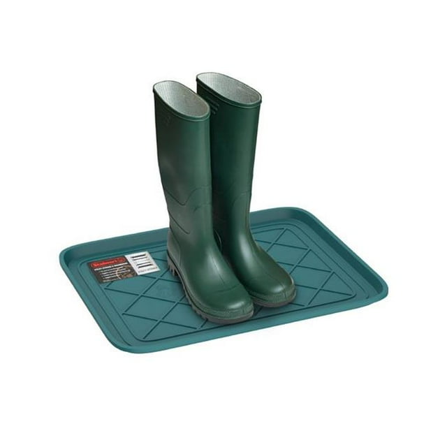 Stalwart 75-ST6106 Plateau pour Bottes Résistant aux Intempéries - Petit Tapis Utilitaire en Plastique Résistant à l'Eau pour Utilisation Intérieure et Extérieure en Toutes Saisons - Turquoise