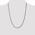 thumbnail image 2 of Primal Gold 14 Karat White Gold 3.9mm Flat Beveled Curb Chain Necklace, 2 of 7