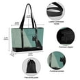 thumbnail image 2 of FORMRS Canvas Laptop Tote Bag for Women with 15.6" Computer Compartments Shoulder Handbag, Black Cat, 2 of 7