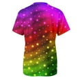 thumbnail image 5 of Women Summer Tops Womens Crew Neck Letter Printed Short Sleeve O Neck T Shirt Top Woman plus Size Top Ladies Workout Tops Striped V T Shirt Womens Long Athletic Tees And Long Sleeve Women Hot Pink S, 5 of 5