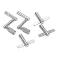 thumbnail image 1 of Drums Tuning Key, Break Prevention Shiny Universal Drum Keys Metal Silver  For Rehearsal Field, 1 of 8