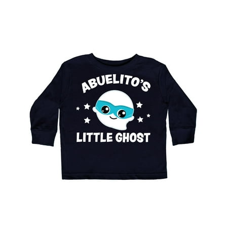 

Inktastic Cute Abuelito s Little Ghost with Stars Gift Toddler Boy or Toddler Girl Long Sleeve T-Shirt