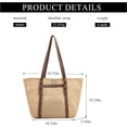 thumbnail image 3 of Kukuzhu Straw Beach Bag, Summer Woven Tote Bag Large Shoulder Handbag Straw Purses and Handbags for Women Vacation, 3 of 7