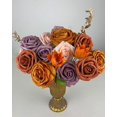 thumbnail image 3 of (naranja rosa) flores artificiales flores de boda falsas combo para ramos de bricolaje centros de mesa arreglos de arco fiesta baby shower decoraciones del hogar, 3 of 5