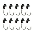 thumbnail image 2 of Cheers.US 10 Pcs 1.5g 2.4cm Fishing Hooks Smooth Surface Easy Installation High Carbon Steel Jig Hooks with Round Jig Head Compatible, 2 of 7