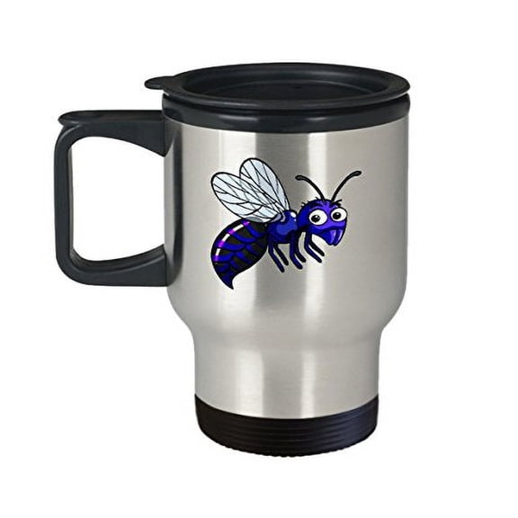 Honey Bee Cup - Gifts for Farmers - 14 oz Stainless Steel Coffee Travel Mug