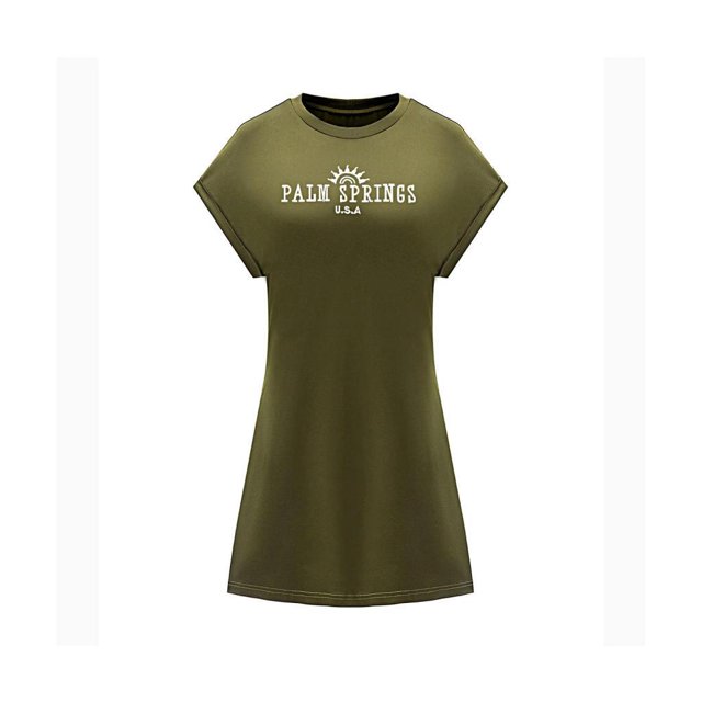 Vestido corto de verano para mujer, vestido informal para adolescentes, para oficina, trabajo, uso diario, vacaciones M