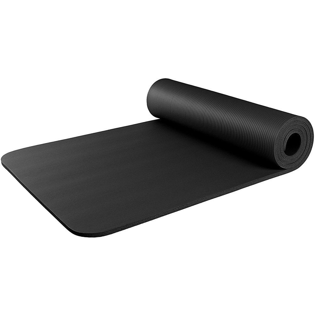 Yoga Pilates Mat High Density NBR Thick Gym Exercise Mat 72" x 24"x 0.4"