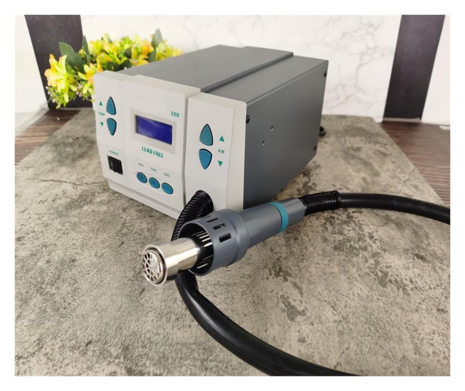 861DW Heat Gun Lead-free Hot Air Welding Station Hairdryer Soldering Hot Air Rework Station Hot Air GGun ,High Temperature Resistant