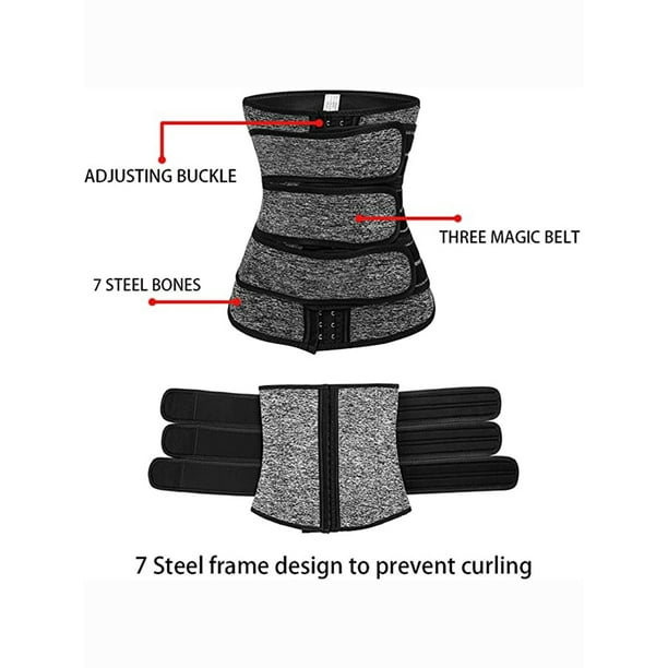 APPIE Women's Sweat Waist Trainer Corset Trimmer Belt Waist Cincher Body  Shaper Slimming Sports Girdle Shapewear 