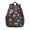 Skull and Flower, variant on Sun and Moon Gothic Pattern Backpack for School, Cute School Bag with Adjustable Shoulder Straps and Padded Back, 15"x11.42"x5.5"