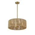 thumbnail image 4 of Ashe 4-Light Pendant in Warm Brass and Rope, 4 of 5