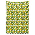 thumbnail image 2 of Tropical Tablecloth, Banana Palm Leaves Graphic Exotic Fruits Delicious Fresh Summer Eat, Rectangle Satin Table Cover for Dining Room and Kitchen, 60" X 90", Earth Yellow and Green, by Ambesonne, 2 of 2