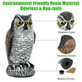 thumbnail image 3 of FungLam 5Pack Owl Decoy Statue Protect Garden Yard Scare Birds Away Pigeon Repellent Scarecrow, 3 of 8