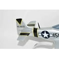 thumbnail image 6 of 47th Fighter Squadron P-51 Mustang Model, Mahogany, 1/25 (15"X18") Scale, WWII, North American, 6 of 7