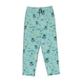 thumbnail image 4 of Goofa Hawaiian Style Printed Soft Pajama Pants for Women, Wide Leg Comfy Casual Lounge Yoga Pants-Large, 4 of 9