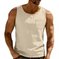 thumbnail image 2 of fatyb Men's Casual Tank Tops with Pocket Sleeveless Lightweight Tops Summer Fashion T Shirts for Men, 2 of 7