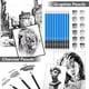 thumbnail image 4 of Kit de Materiales de Arte Caliart 176 piezas con Bloc de Dibujo de 100 Hojas, 4 of 7