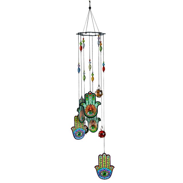 Campanas de viento para colgar al aire libre, cadena de campanas de viento de estilo indio, decoración de jardín de metal, regalo, adorno retro para el hogar Speravity JJ24365-03B