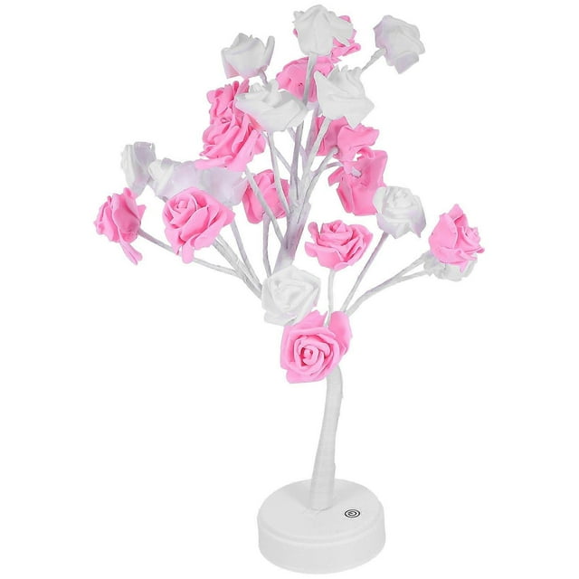 Artificial Flower Table Lamp Touch Type Lighting For Home Use And Celebrations 15.7×9.4×4.7in 1Set