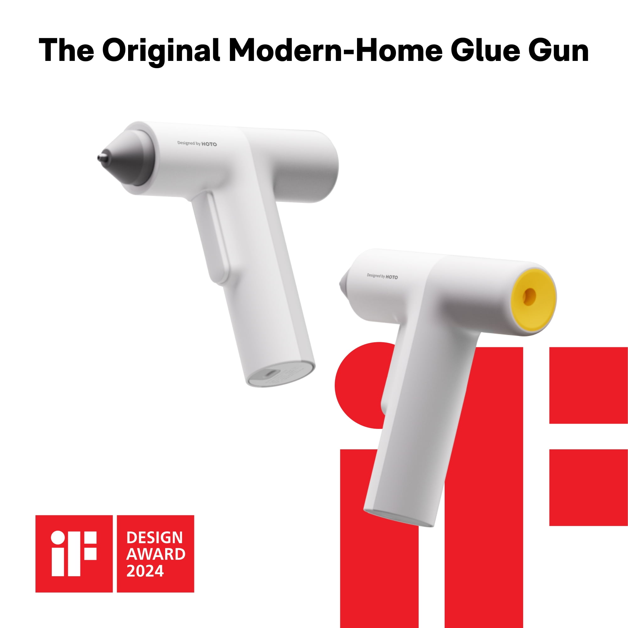 HOTO Cordless Auto-Dispensing Hot Glue Gun Kit, 30s Fast Preheat, 3000mAh Usb-C Rechargeable, Anti-Scald, 40 Glue Sticks for Diy Crafts, Arts & Home Repairs