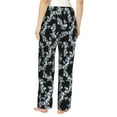 thumbnail image 3 of Uemuo Flower Pattern Women's Wide Leg Palazzo Lounge Pants with Pockets Light Weight Loose Comfy Casual Pajama Pants-Large, 3 of 9