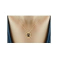 thumbnail image 3 of JewelersClub Accent Black Diamond 14K Gold Over Silver Octagon Pendant, 3 of 5