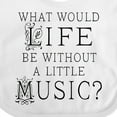 thumbnail image 4 of Inktastic Music Lover Musician Quote Boys or Girls Baby Bib, 4 of 4