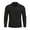 Black, variant on Men Vertical Texture Chest Pocket Long Sleeve Shirt Classic Collar Two Button Placket Breathable Knit Business Golf Daily Tops Yellow S