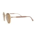 thumbnail image 3 of Round Victorian Metal Engraved Rim Hipster Boho Fashion Sunglasses Gold Beige - Brown, 3 of 4
