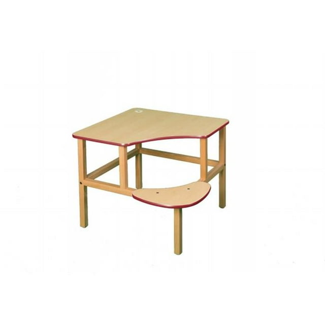 Wild Zoo Furniture c-d mpl-red-wz Corner Desk - Maple-Red