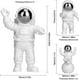 thumbnail image 2 of Adornos de astronauta, decoración de cumpleaños de astronauta, estatua de astronauta, figura de pastel de astronauta, astronauta de resina, decoración de pastel de astronauta, juego de 3, 2 of 5