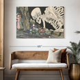 thumbnail image 3 of Elephant Stock Japanese Skeleton Wall Art - Horizontal Canvas Wall Art - Living Room Wall Decor - Fantasy And Sci-fi Canvas - Gray And Black Decor By Utagawa Kuniyoshi - 48" x 32", 3 of 8