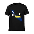 thumbnail image 5 of T-shirt Curacao Map  Soft Cotton Adult Heat-Transfer Graphic T-Shirt - 180g Breathable Fabric, Unisex Summer Casual Wear with Durable Heat-Printed Design, 5 of 10