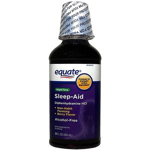 Equate alcohol free night time sleep aid, 12 Oz