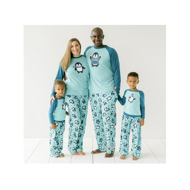 Our Family Pjs Our Family Pjs Holiday Family Matching Blue Winter