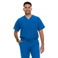 thumbnail image 4 of Hey Scrubs Set Mens Stretch V-Neck Scrub Top with 6-Pocket Scrub Joggers Pants, Elastic Waistband Scrubs for Men, 4 of 5