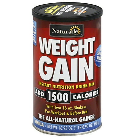 weight gain naturade drink mix vanilla nutrition instant oz walmart