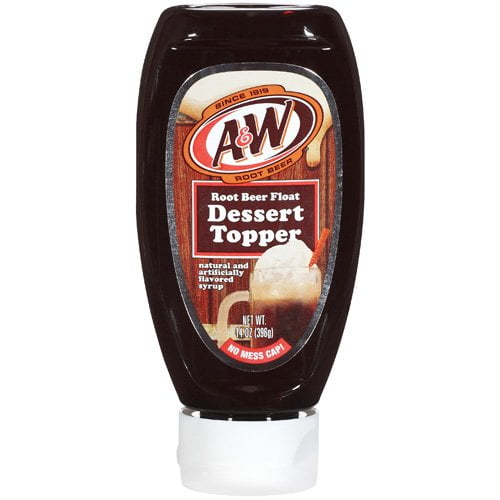 A&W Root Beer Float Dessert Topper Syrup, 12 Oz.