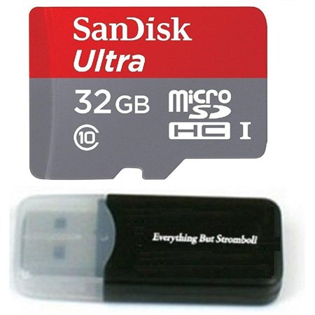 32gb sandisk ultra uhs-i class 10 80mb/s microsdxc memory card for new nintendo 3ds xl video game with everything but stromboli memory card