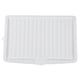 thumbnail image 1 of Plastic Dish Drainer Drip Tray Plate Cutlery Rack Kitchen Sink Rack Holder White, 1 of 5