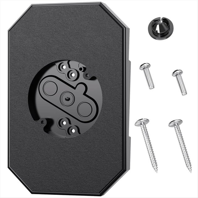 Kit de Montaje de Cara, Bloque de Montaje de Luz Exterior 8141DBL, Placa de Montaje de Cara para Doble Vuelta y 4 Pulgadas de Cara Negro